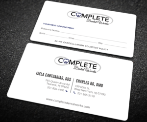 Visitenkarten-Design von Graphic Flame für One and Only Complete Dental | Design: #14382076