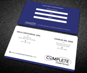Visitenkarten-Design von Graphic Flame für One and Only Complete Dental | Design: #14382078