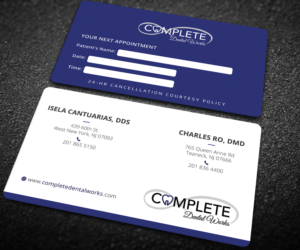 Visitenkarten-Design von Graphic Flame für One and Only Complete Dental | Design: #14382085