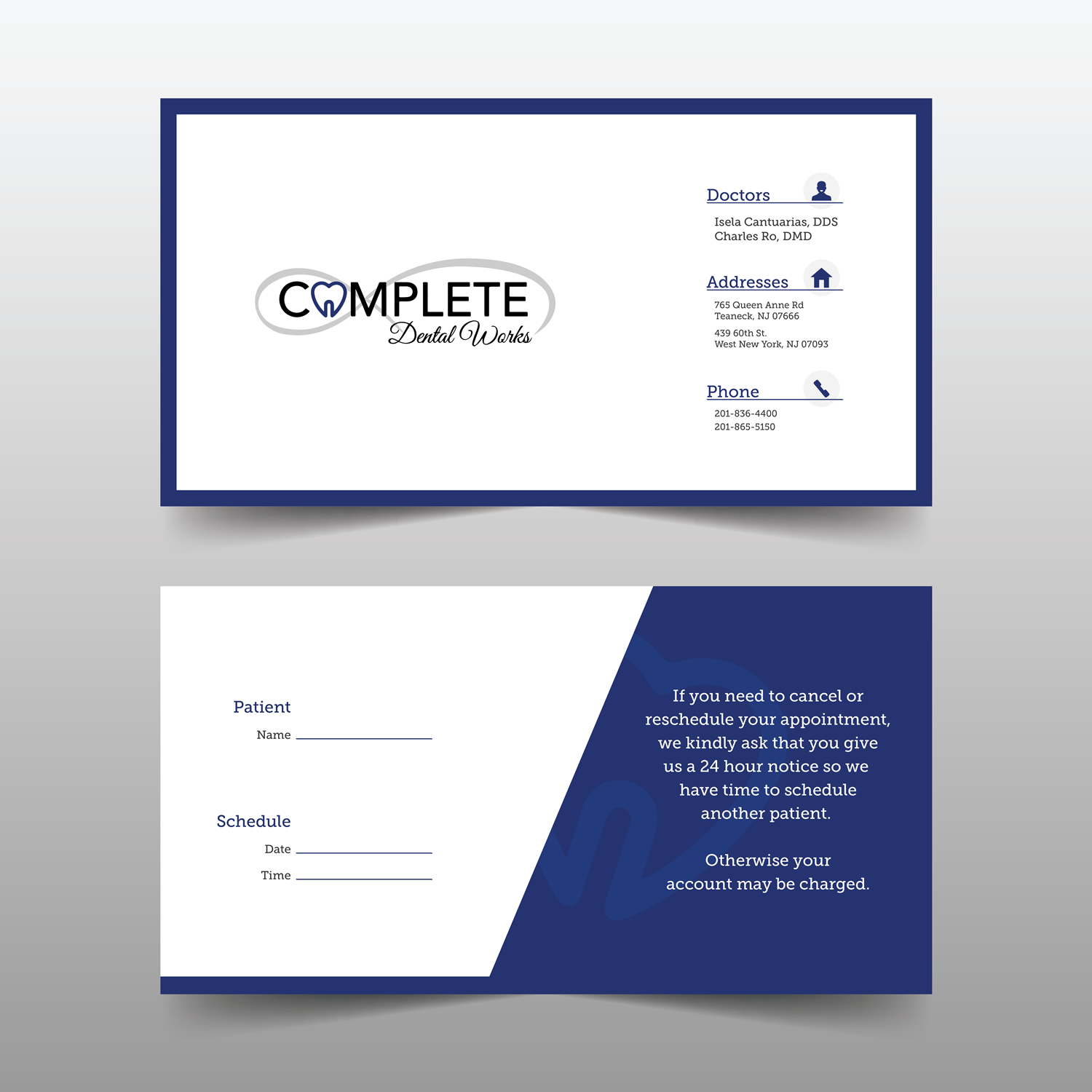Design de Carte de Visite par BojanF89 pour One and Only Complete Dental | Design #14355006