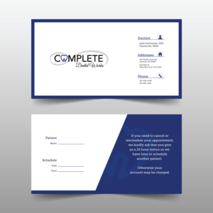 Visitenkarten-Design von BojanF89 für One and Only Complete Dental | Design: #14355006