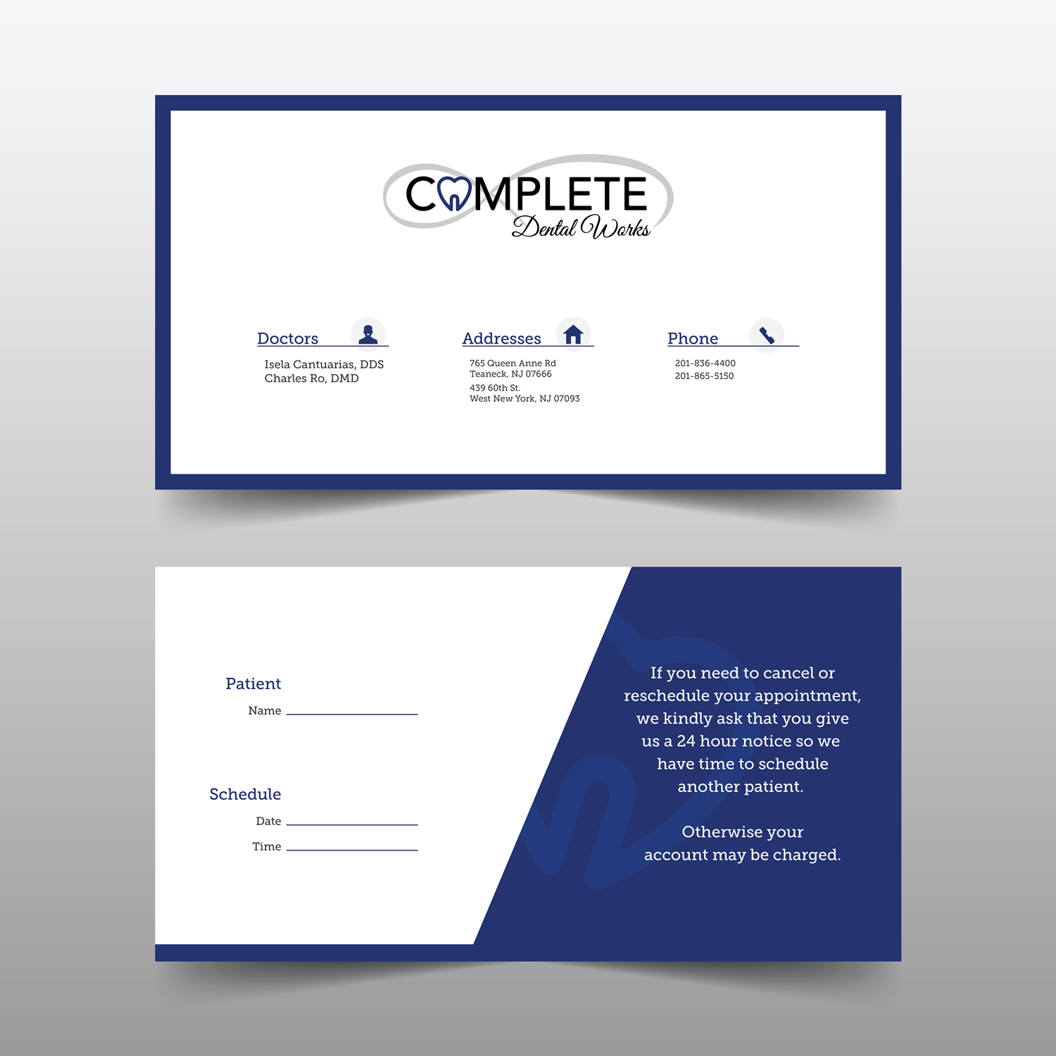 Business Card Design by BojanF89 for One and Only Complete Dental | Design #14355023