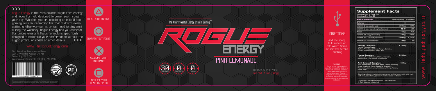 Packaging Design by DzgnR for Rogue Energy | Design #14449569