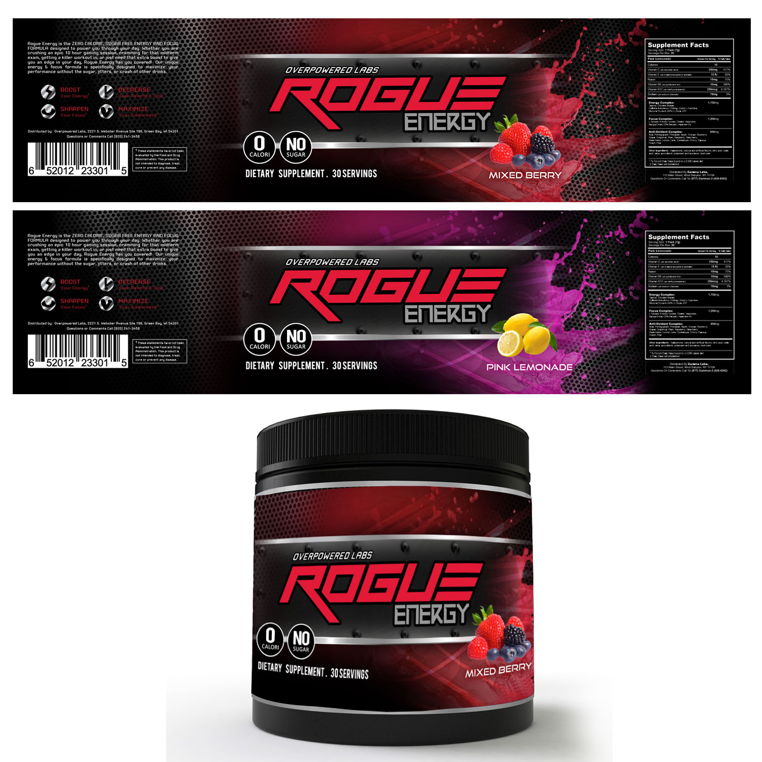 Packaging Design by ordelya.nicole for Rogue Energy | Design #14374878