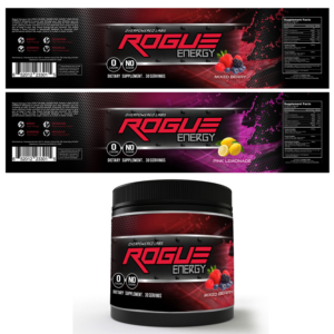 Diseño de Empaque por ordelya.nicole para Rogue Energy | Diseño #14374878
