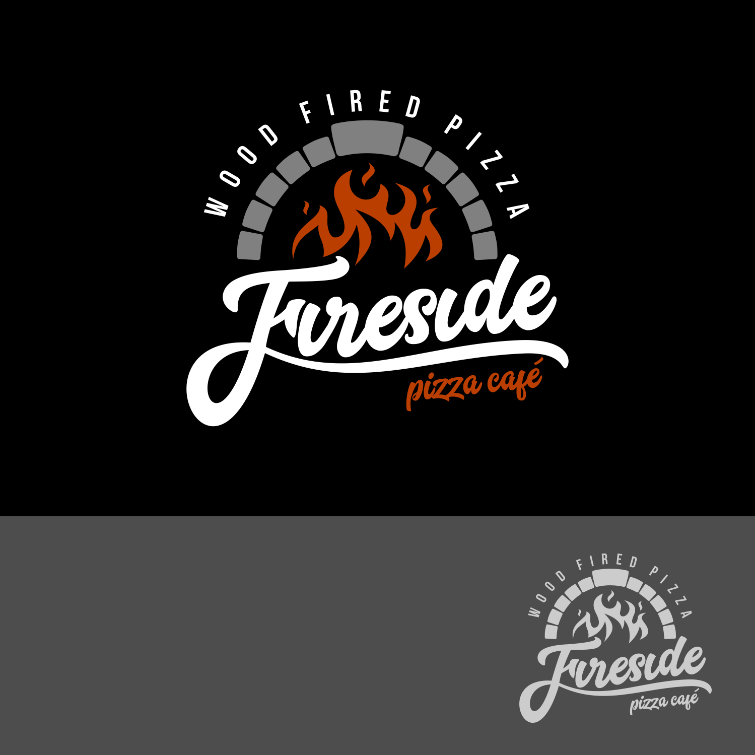 bold modern restaurant logo