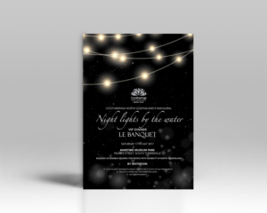 Elegant sophisticated Invitation Design in A5