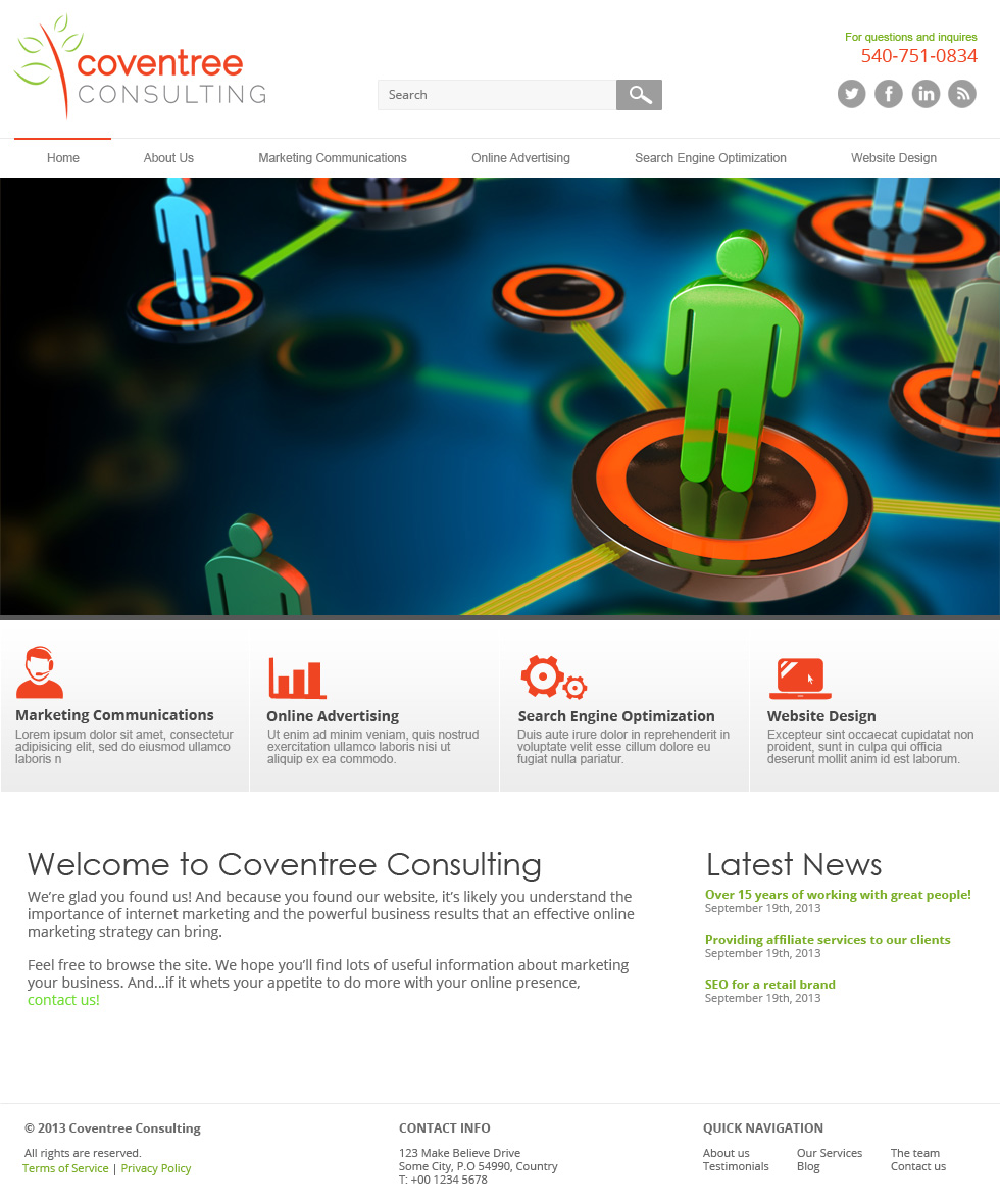 Wordpress Design by jeckx2 for Coventree.Consulting | Design #2562474