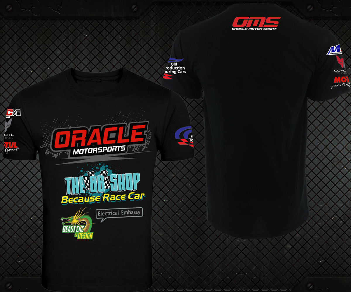 T-Shirt-Design von TRHZ für Oracle motor sports | Design #14360288