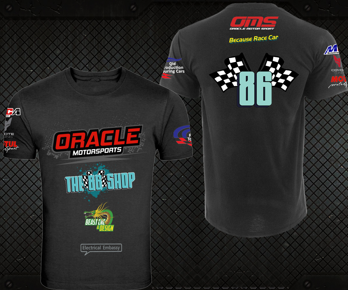 Diseño de Camiseta por TRHZ para Oracle motor sports | Diseño #14373975
