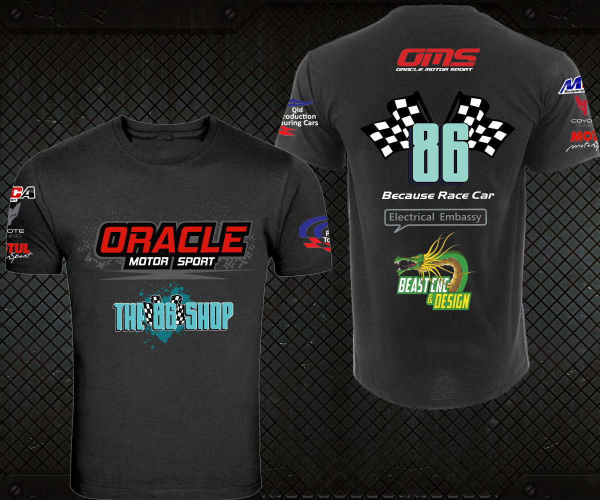 T-Shirt-Design von TRHZ für Oracle motor sports | Design #14625933