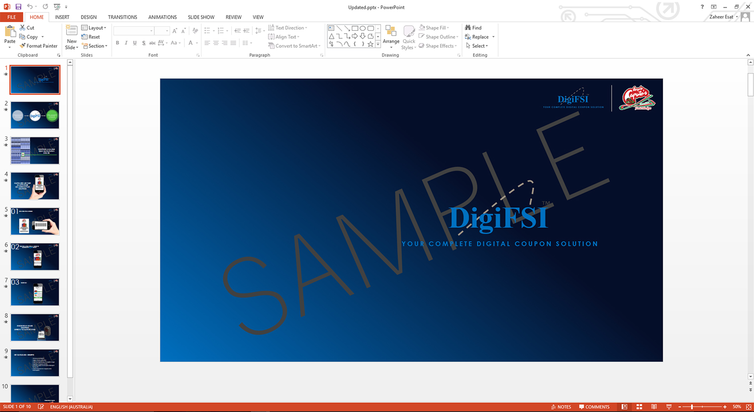 Diseño de PowerPoint por DzgnR para DigiFSI | Diseño #14359764
