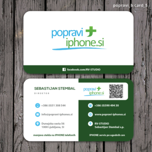 Business Card Design by Sketchweb for RV-STUDIO, Sebastijan ?tembal, s.p. | Design #14368983