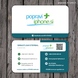 Business Card Design by Sketchweb for RV-STUDIO, Sebastijan ?tembal, s.p. | Design: #14411172