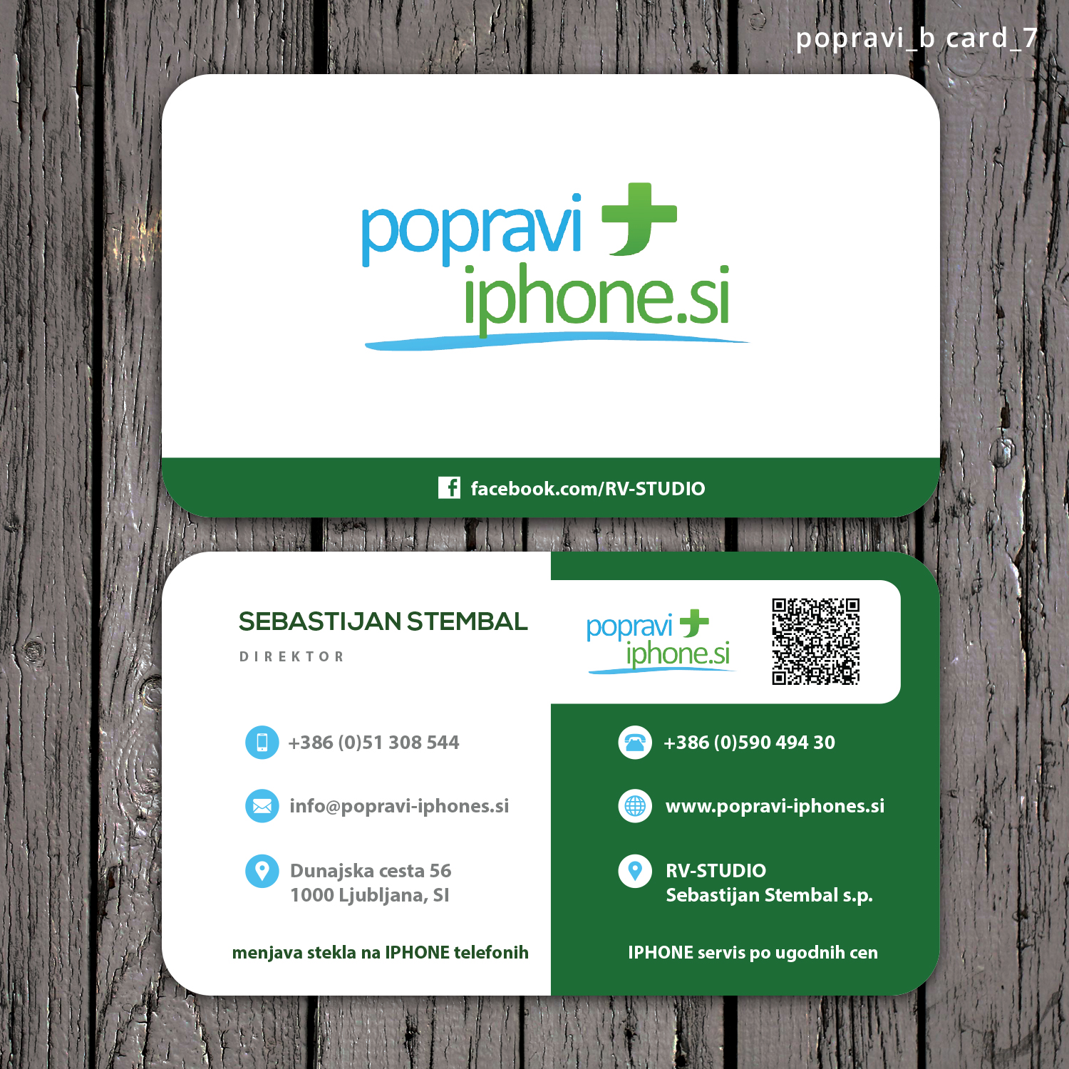 Business Card Design by Sketchweb for RV-STUDIO, Sebastijan ?tembal, s.p. | Design #14411174