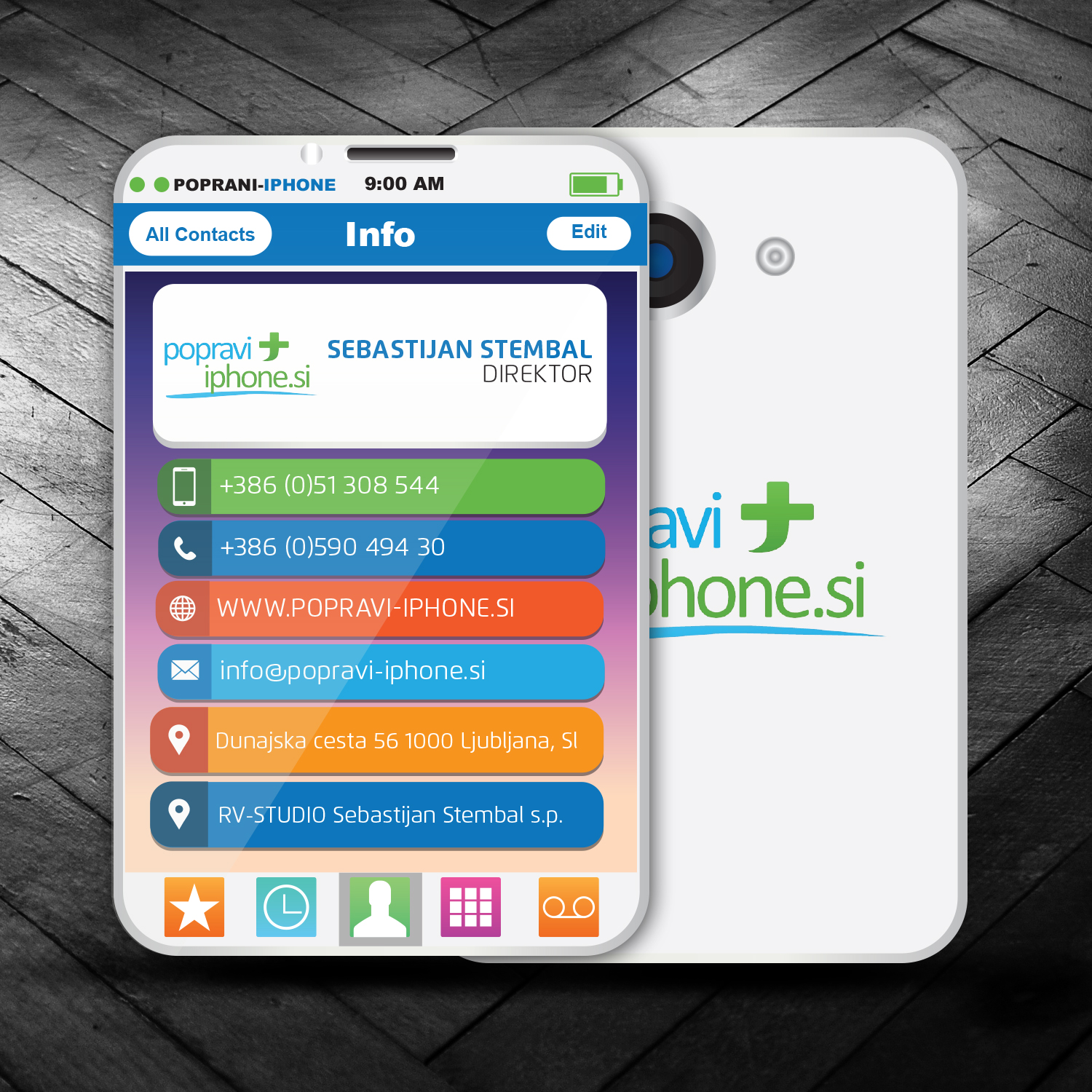 Business Card Design by Lashari Designer for RV-STUDIO, Sebastijan ?tembal, s.p. | Design #14366999