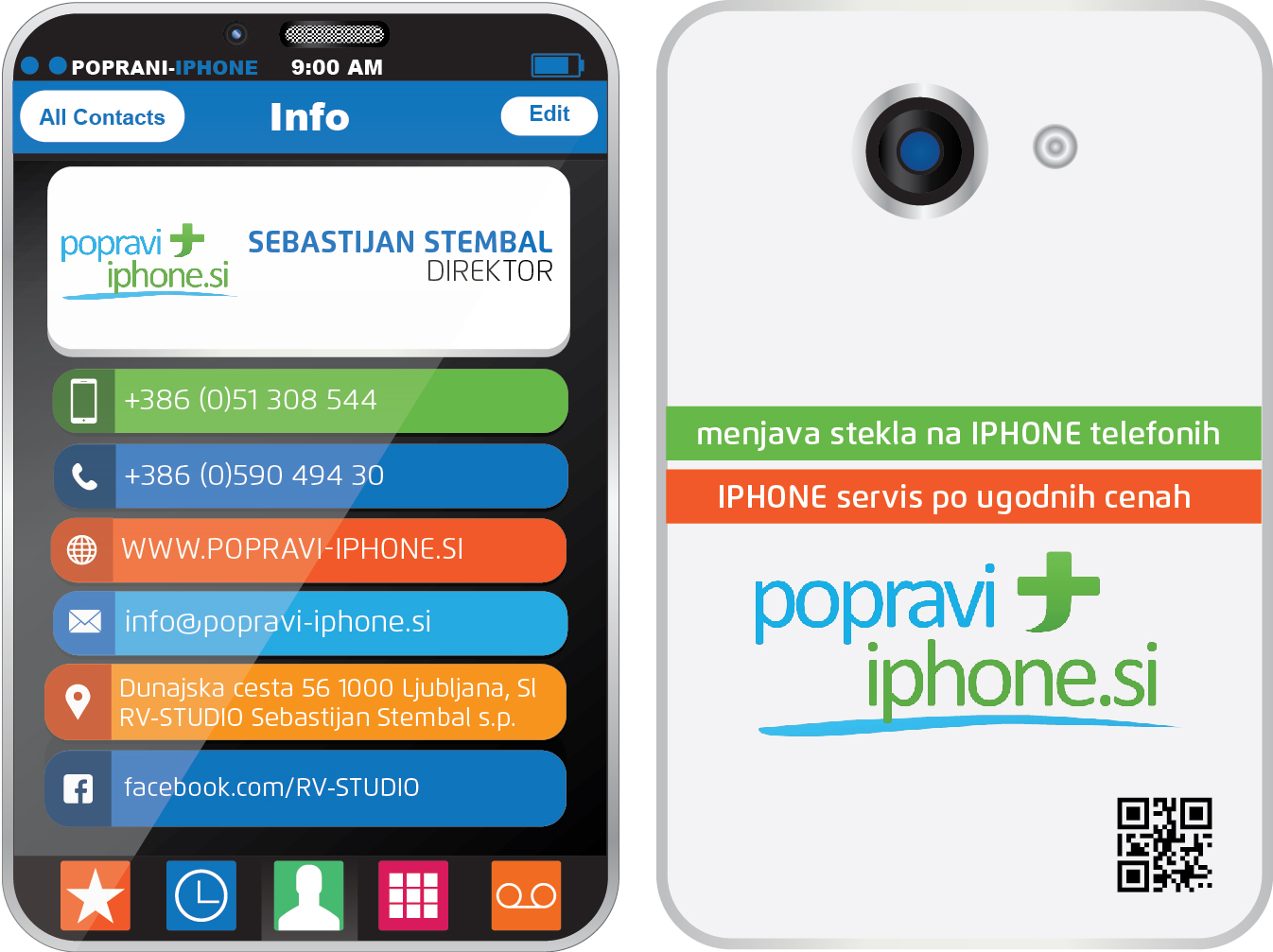 Business Card Design by Lashari Designer for RV-STUDIO, Sebastijan ?tembal, s.p. | Design #14443101
