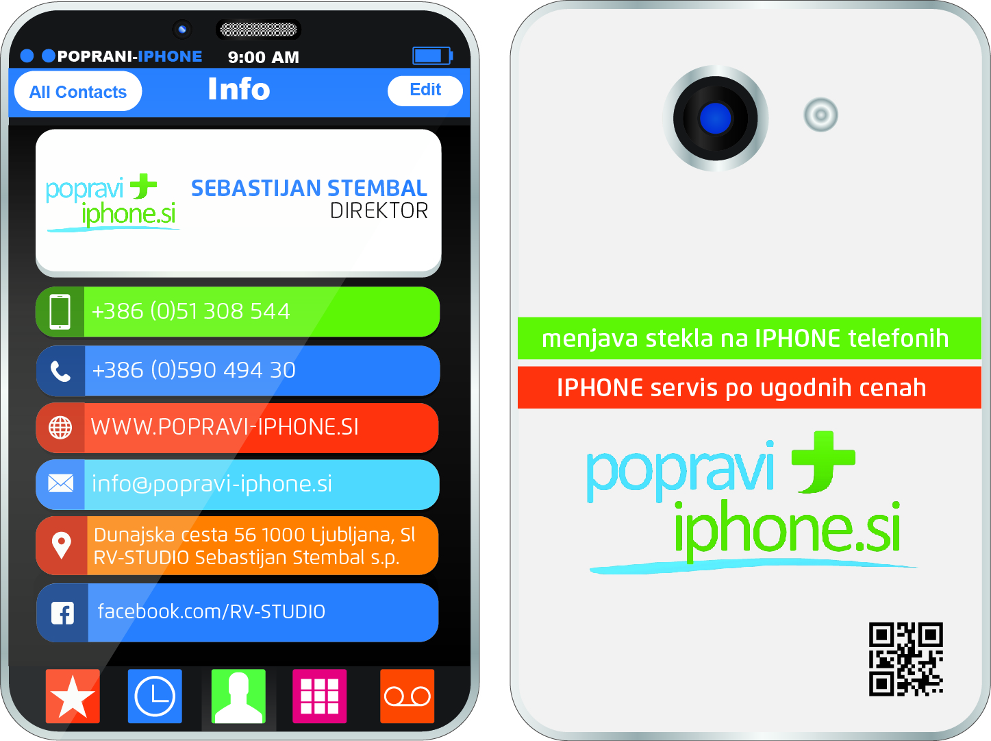 Business Card Design by Lashari Designer for RV-STUDIO, Sebastijan ?tembal, s.p. | Design #14443125