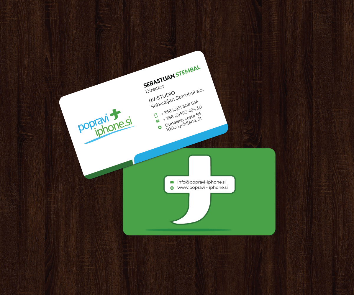 Business Card Design by JK18 for RV-STUDIO, Sebastijan ?tembal, s.p. | Design #14360459