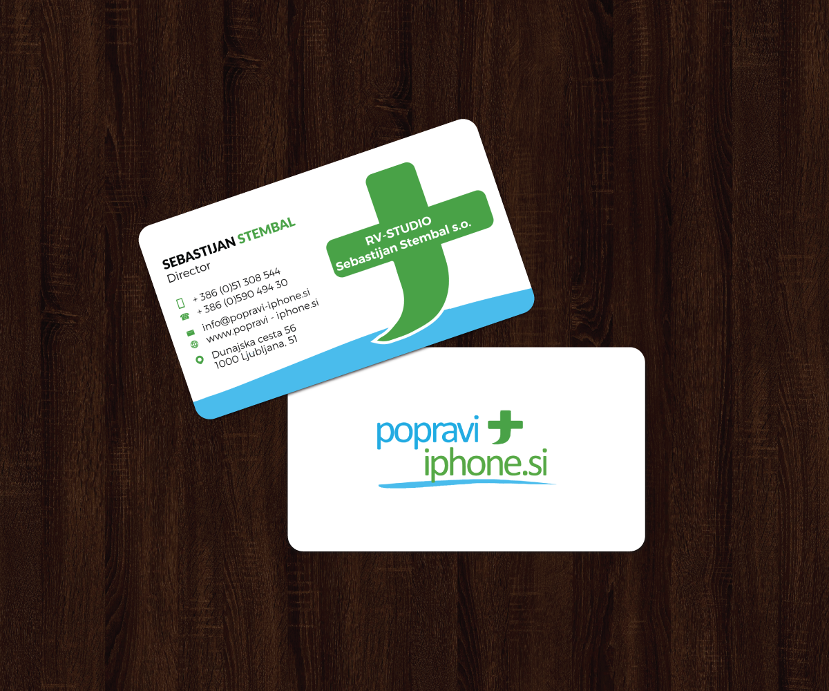 Business Card Design by JK18 for RV-STUDIO, Sebastijan ?tembal, s.p. | Design #14360460