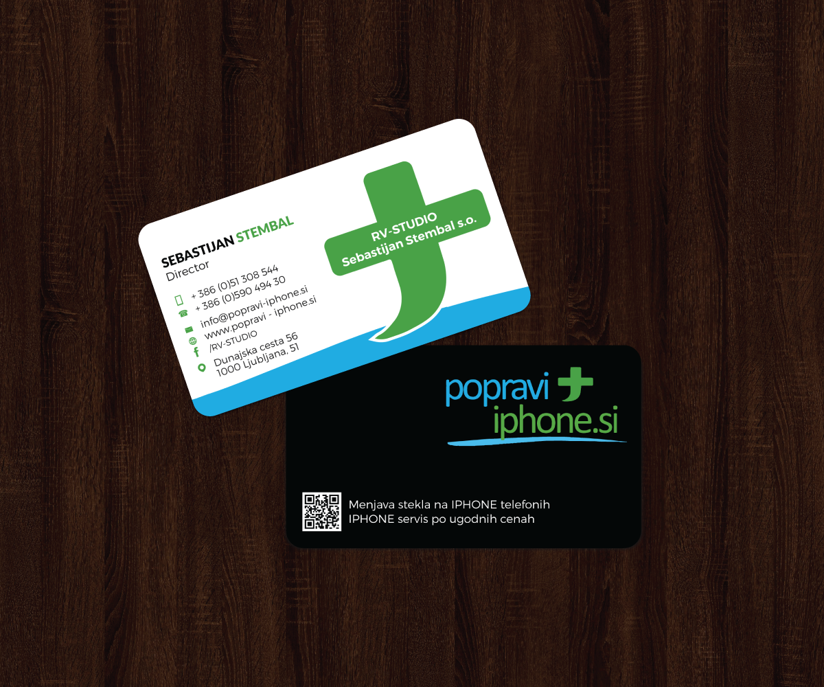 Business Card Design by JK18 for RV-STUDIO, Sebastijan ?tembal, s.p. | Design #14360937
