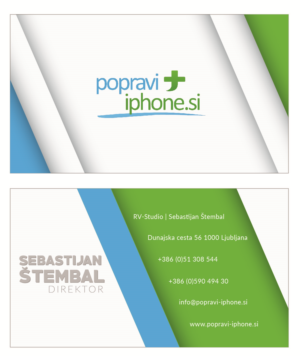Business Card Design by kash zahara for RV-STUDIO, Sebastijan ?tembal, s.p. | Design: #14359003