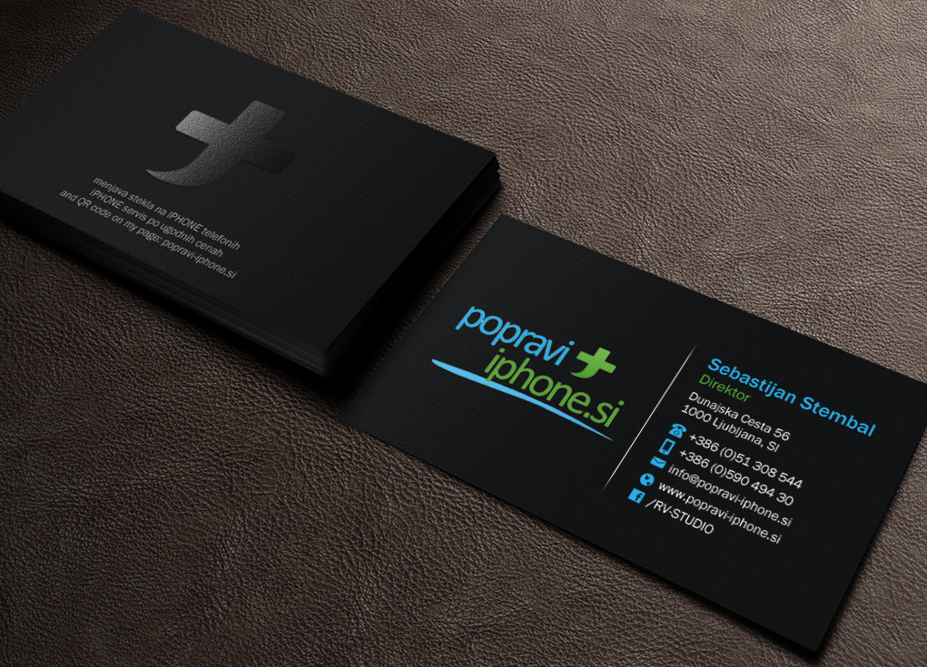 Business Card Design by Brand aid for RV-STUDIO, Sebastijan ?tembal, s.p. | Design #14362791