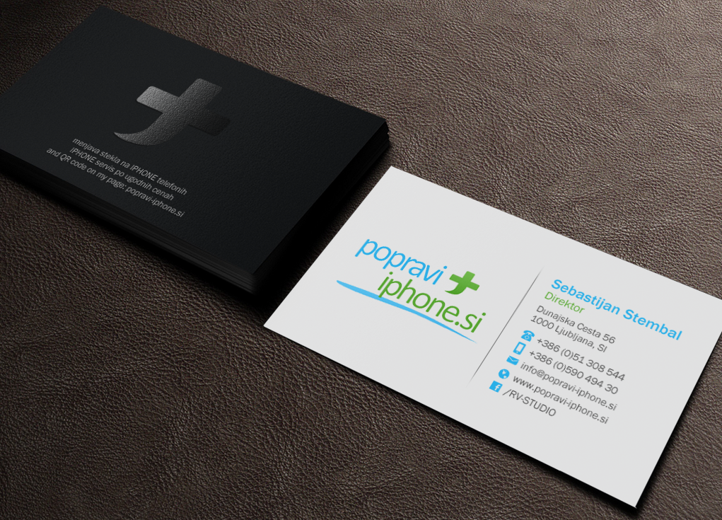 Business Card Design by Brand aid for RV-STUDIO, Sebastijan ?tembal, s.p. | Design #14362795