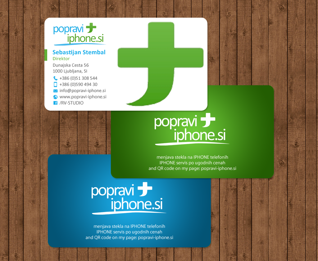 Business Card Design by chandrayaan.creative for RV-STUDIO, Sebastijan ?tembal, s.p. | Design #14362591