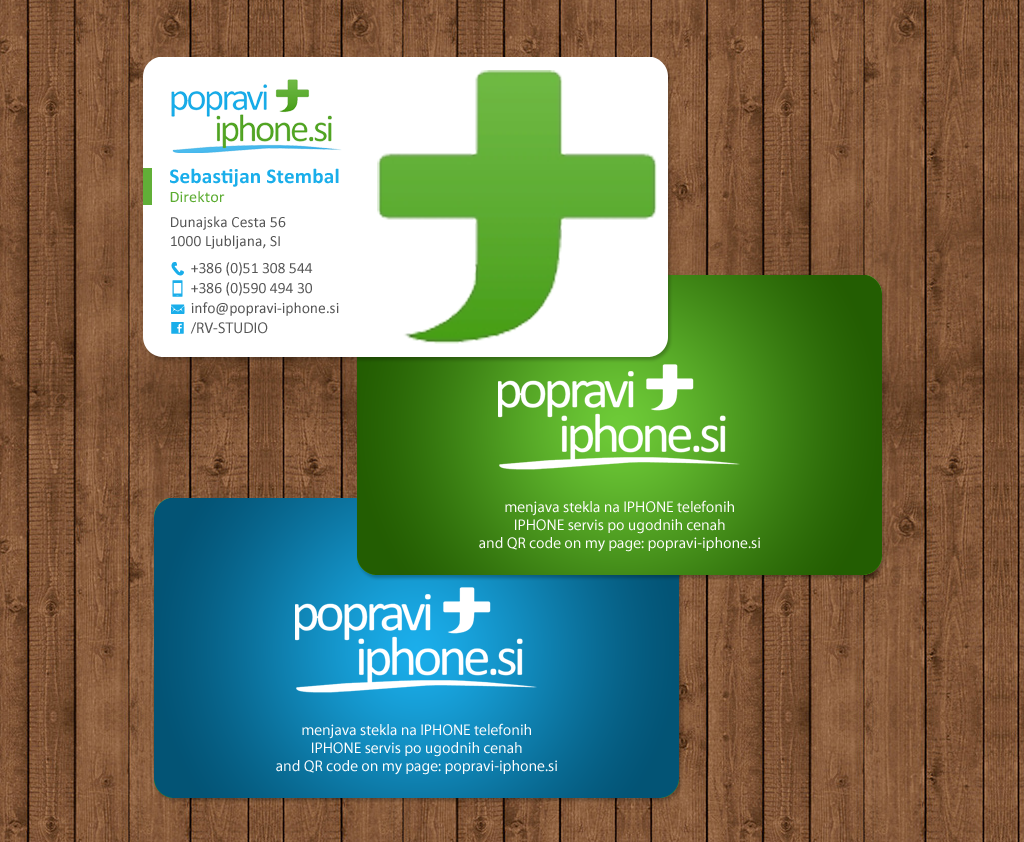 Business Card Design by chandrayaan.creative for RV-STUDIO, Sebastijan ?tembal, s.p. | Design #14362594