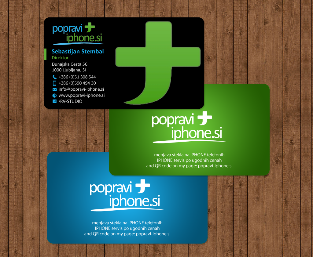 Business Card Design by chandrayaan.creative for RV-STUDIO, Sebastijan ?tembal, s.p. | Design #14362596