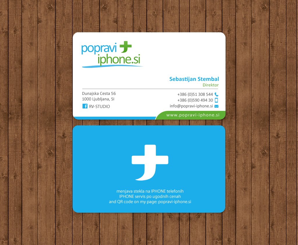 Business Card Design by chandrayaan.creative for RV-STUDIO, Sebastijan ?tembal, s.p. | Design #14364172