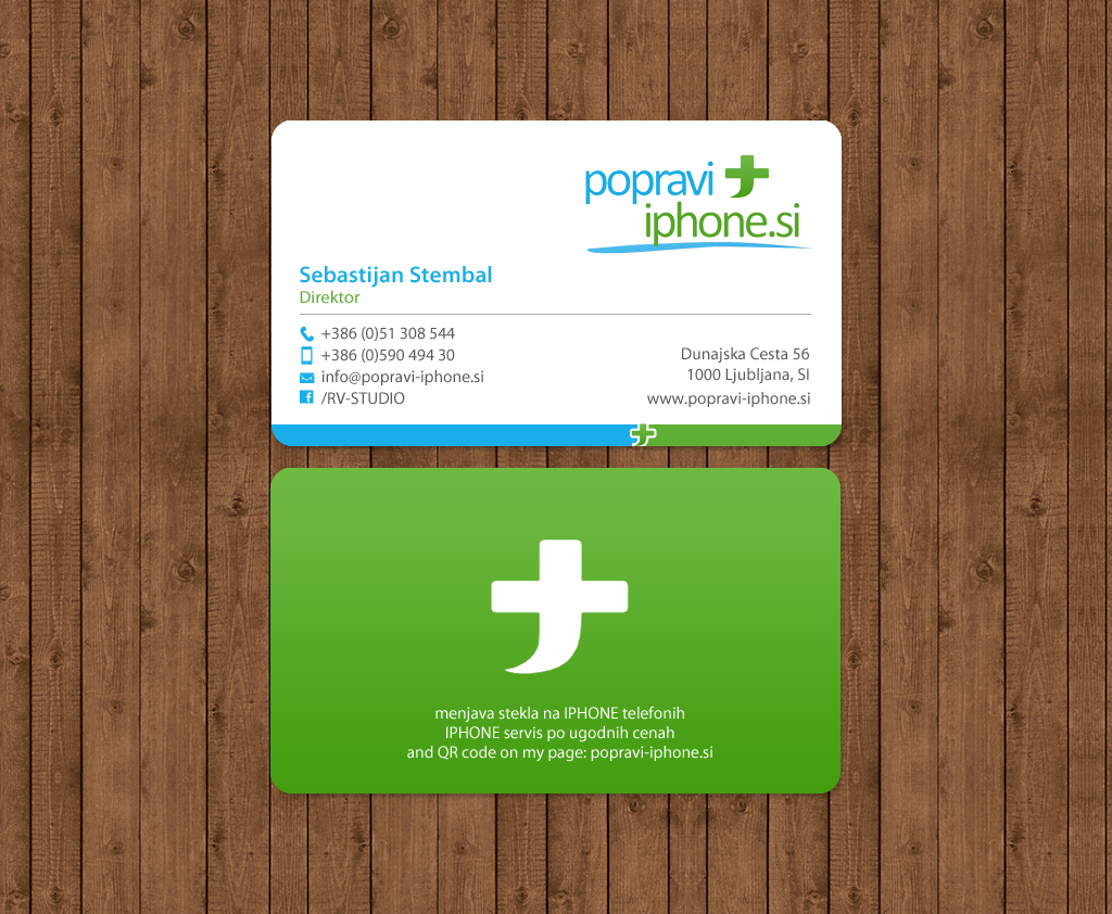 Visitenkarten-Design von chandrayaan.creative für RV-STUDIO, Sebastijan ?tembal, s.p. | Design #14364174