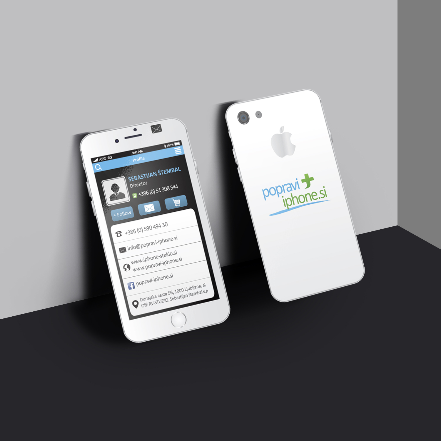 Diseño de Tarjeta de Presentación por Creative Jiniya para RV-STUDIO, Sebastijan ?tembal, s.p. | Diseño #14366323