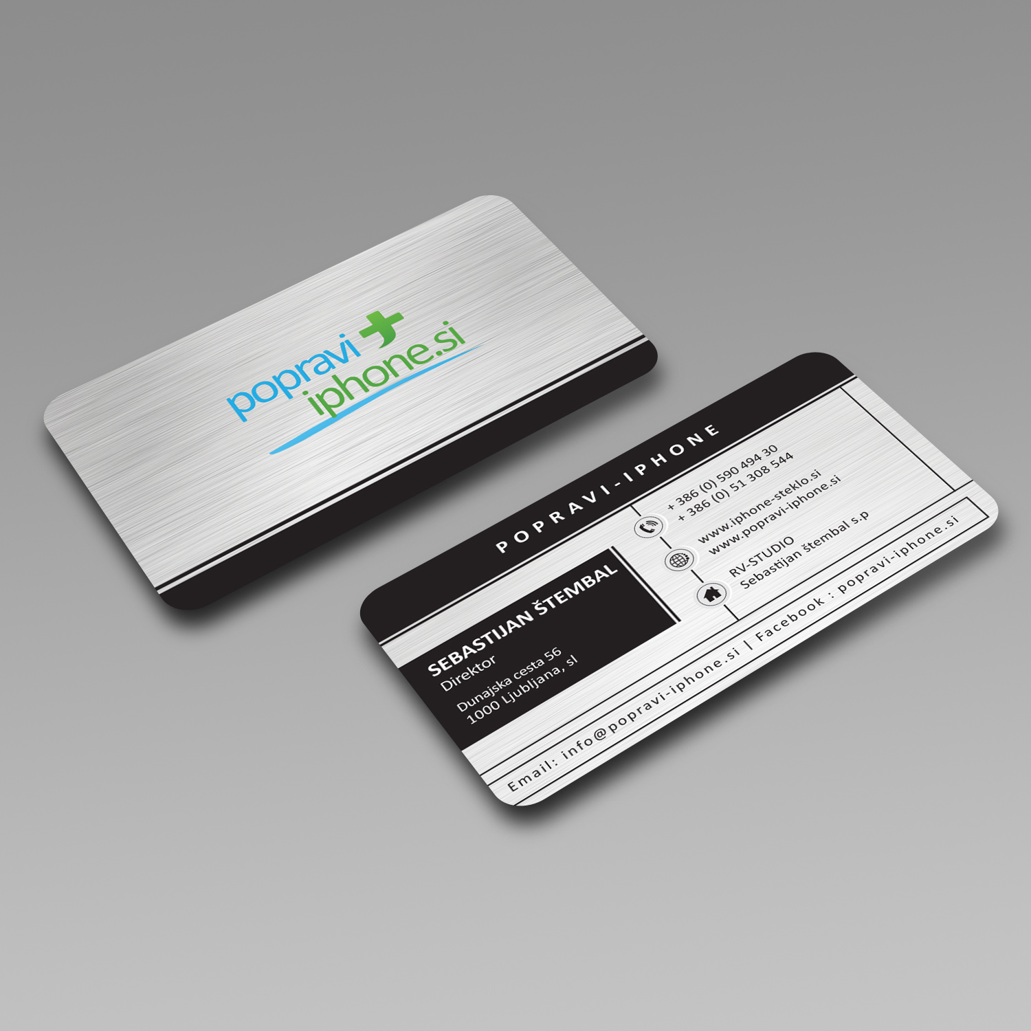 Diseño de Tarjeta de Presentación por Creative Jiniya para RV-STUDIO, Sebastijan ?tembal, s.p. | Diseño #14366324