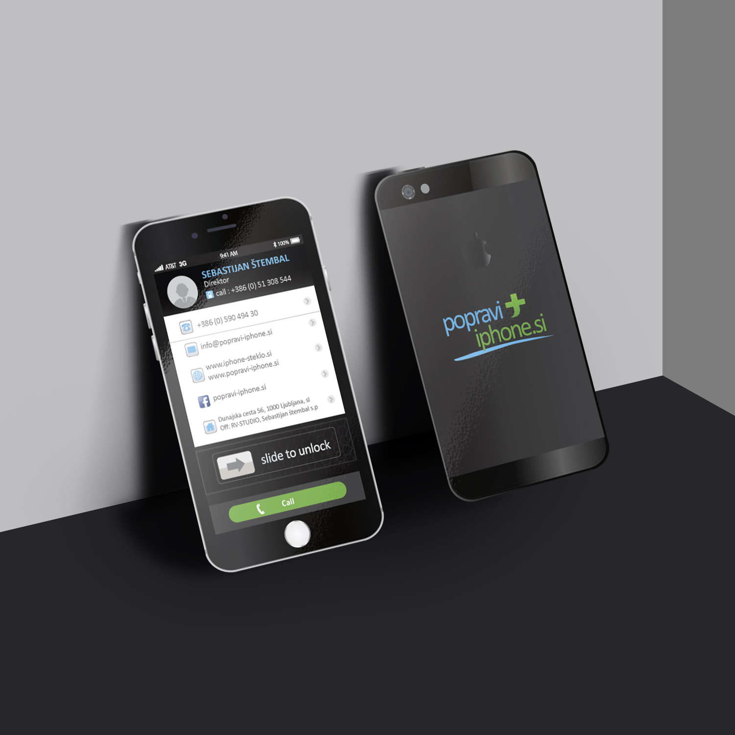 Visitenkarten-Design von Creative Jiniya für RV-STUDIO, Sebastijan ?tembal, s.p. | Design #14366325