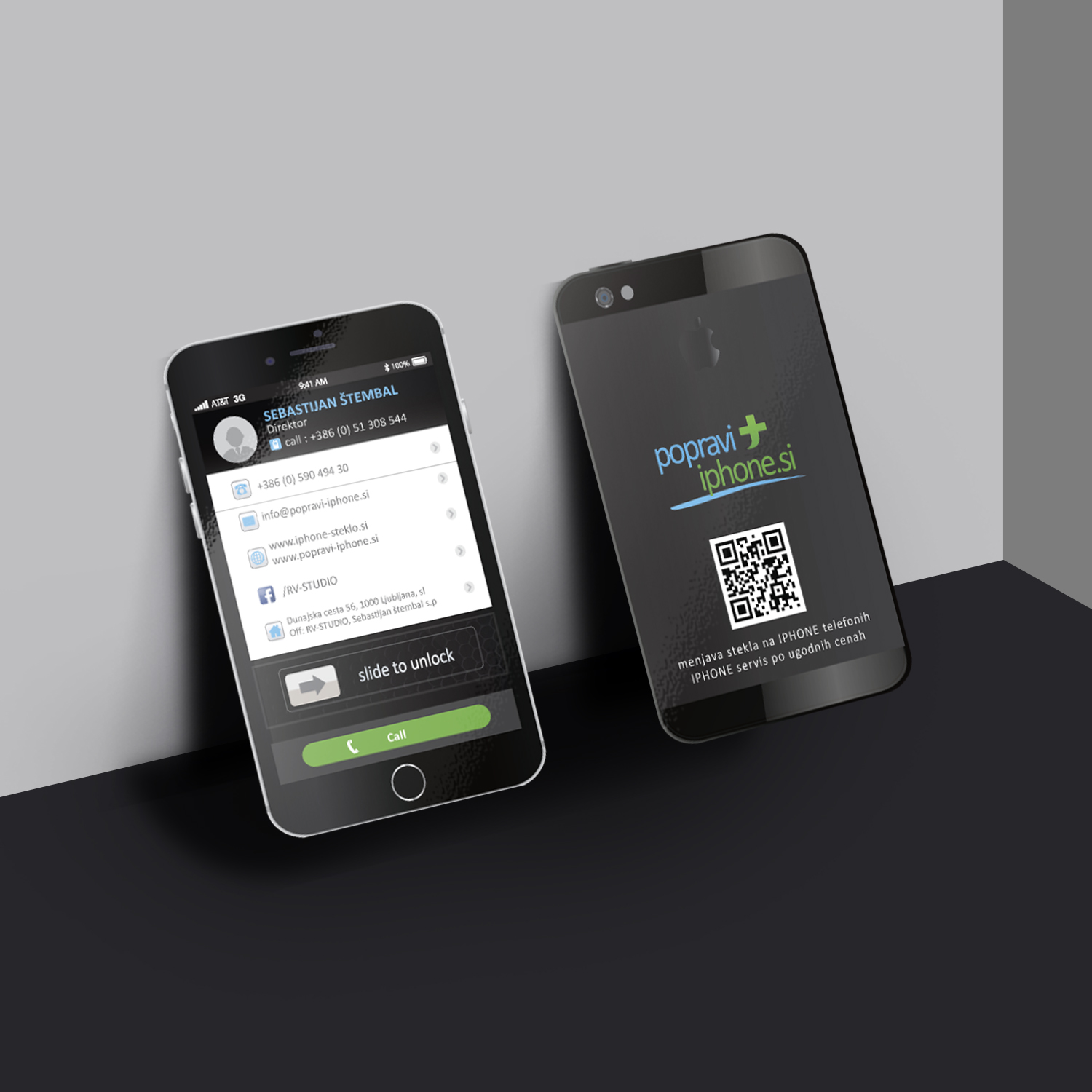 Business Card Design by Creative Jiniya for RV-STUDIO, Sebastijan ?tembal, s.p. | Design #14414198