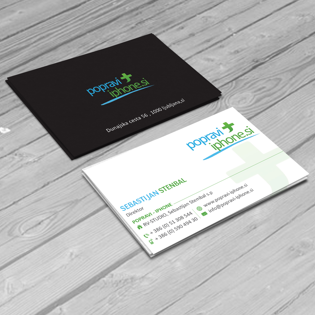 Business Card Design by e-graphics for RV-STUDIO, Sebastijan ?tembal, s.p. | Design #14359993
