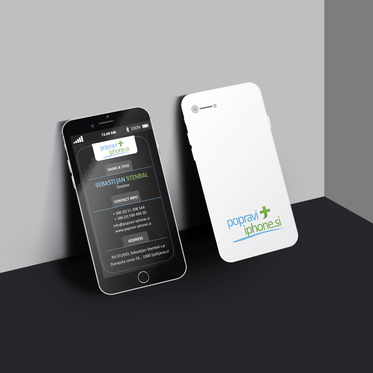 Business Card Design by e-graphics for RV-STUDIO, Sebastijan ?tembal, s.p. | Design #14359994