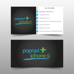Business Card Design by BojanF89 for RV-STUDIO, Sebastijan ?tembal, s.p. | Design: #14377372