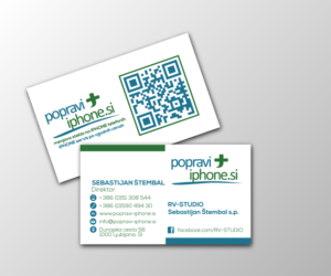 Business Card Design by Athanasia for RV-STUDIO, Sebastijan ?tembal, s.p. | Design #14378567
