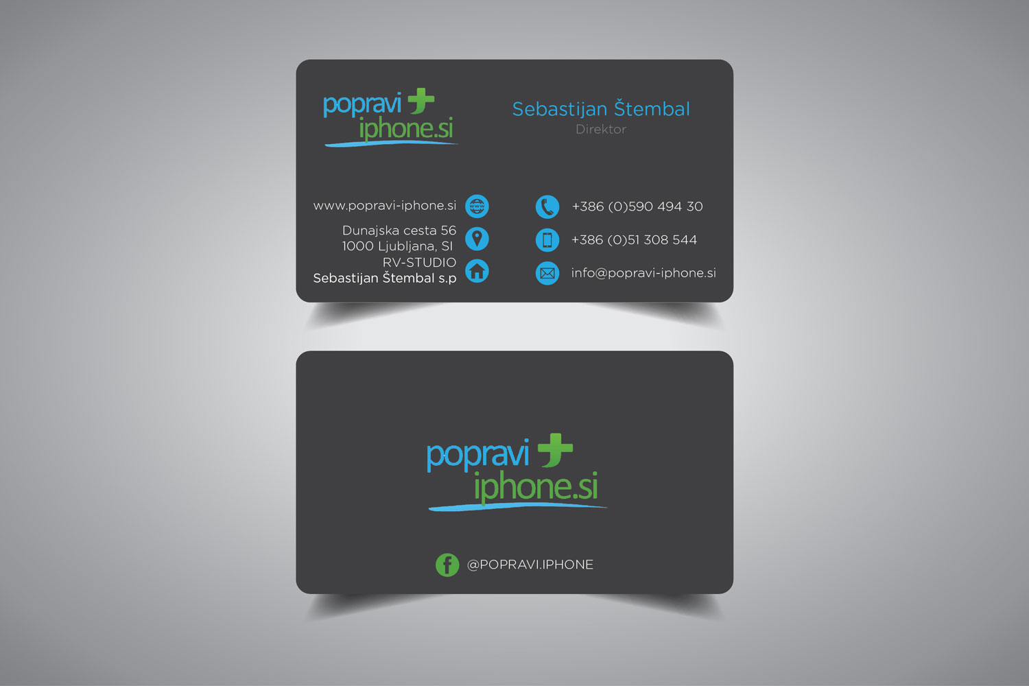 Business Card Design by promax58 for RV-STUDIO, Sebastijan ?tembal, s.p. | Design #14366724