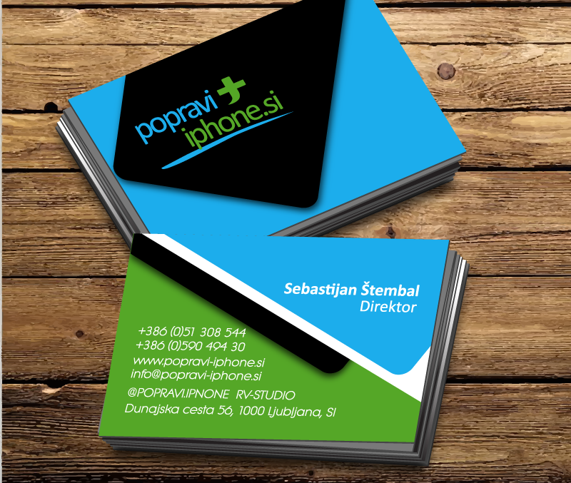 Business Card Design by TENNISBALL DESIGNS for RV-STUDIO, Sebastijan ?tembal, s.p. | Design #14400470