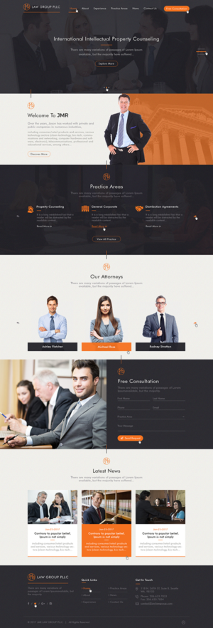 Web design for boutique law firm | Web-Design von Ved Web Services