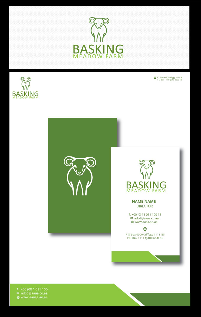 Logo Design by zebronicgraphic for Basking Meadow Farm | Design #14440937