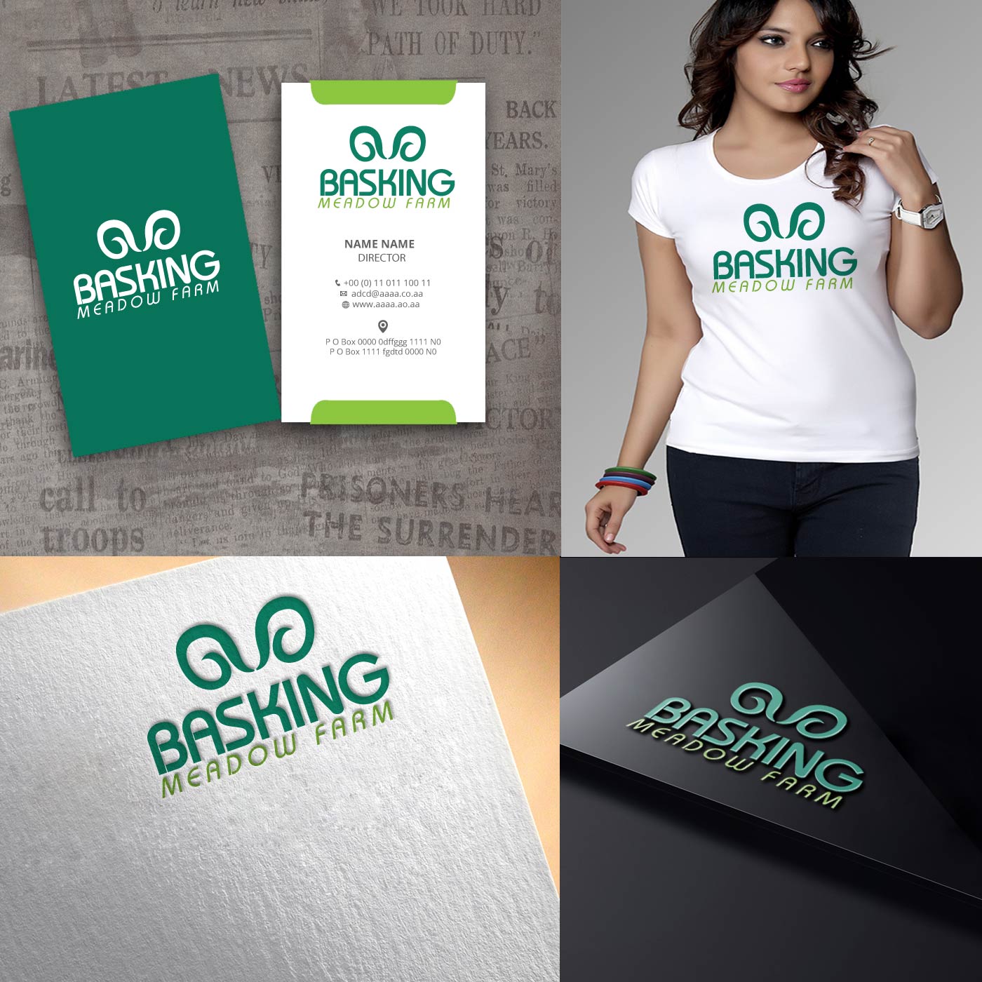 Logo Design by zebronicgraphic for Basking Meadow Farm | Design #14441048