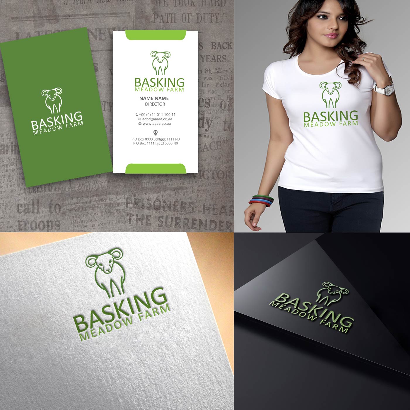 Logo Design by zebronicgraphic for Basking Meadow Farm | Design #14441050