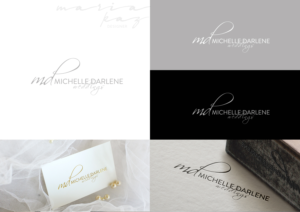 Logo Design by maria-kaz for michelle darlene weddings | Design: #14463363
