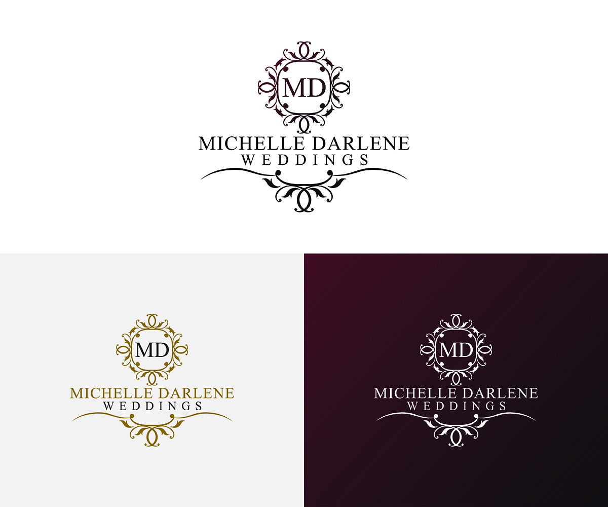 Logo Design by eMARK for michelle darlene weddings | Design #14440271