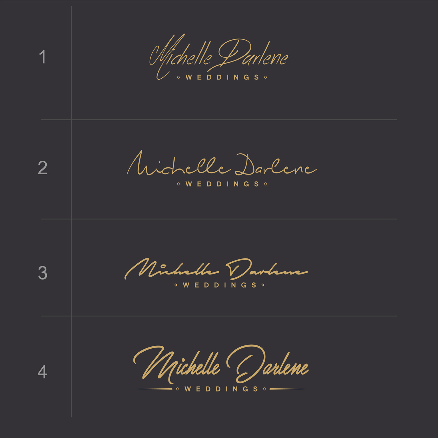 Logo Design by Mohsen K. for michelle darlene weddings | Design #14416260